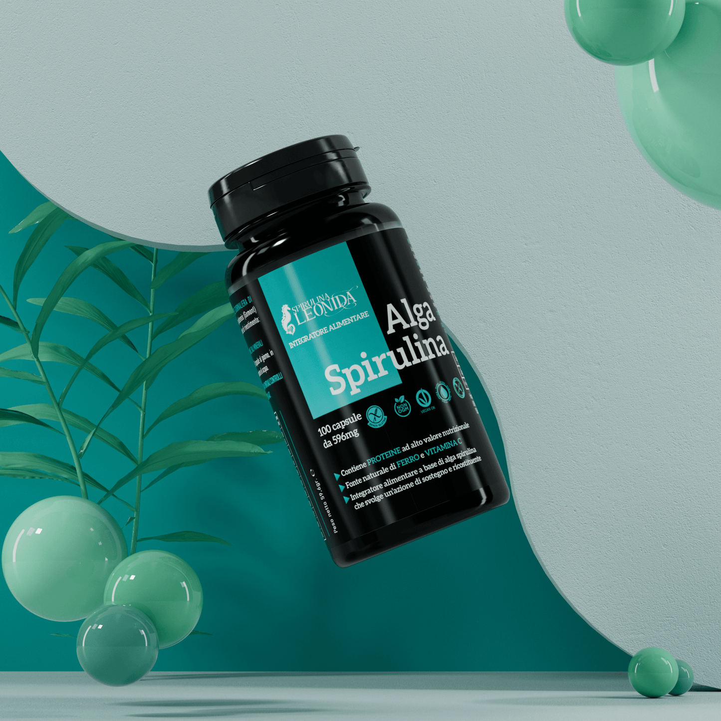Integratore Spirulina Leonida Bio 100 Capsule