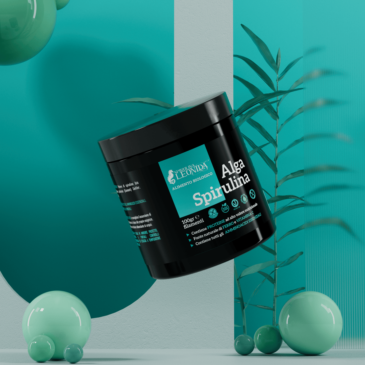 Integratore Spirulina Leonida Bio 100 gr Filamenti