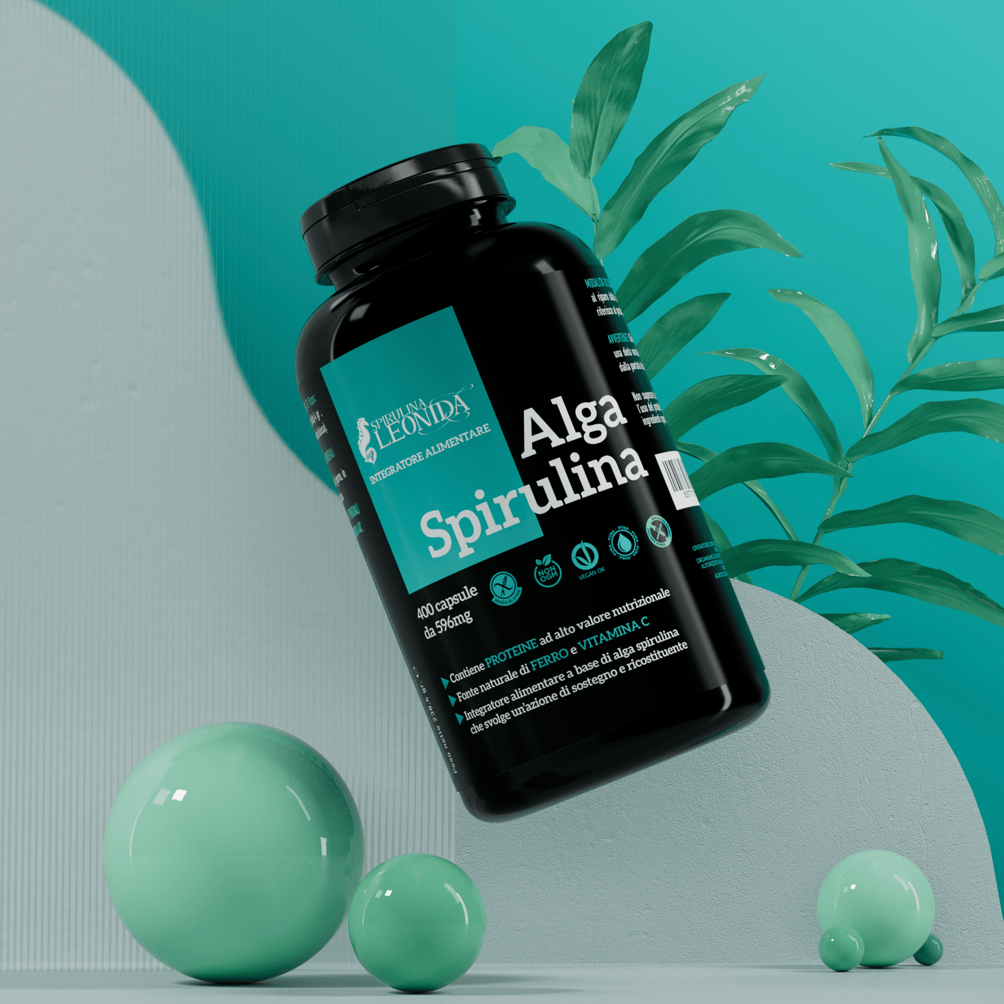 Integratore Spirulina Leonida Bio 400 Capsule
